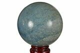 Polished Dumortierite Sphere - Madagascar #126524-1